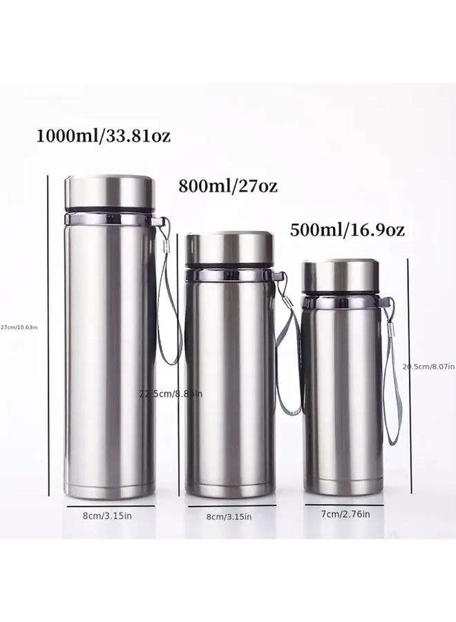 Personalized Gradual Color Change Vacuum Insulated Water Bottle 1000 ml Silvery - Image 4
