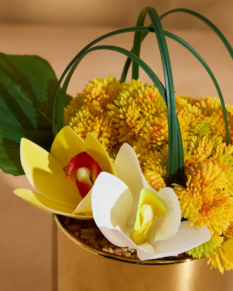 REDTAG Artificial Mix Flower In Ceramic Vase