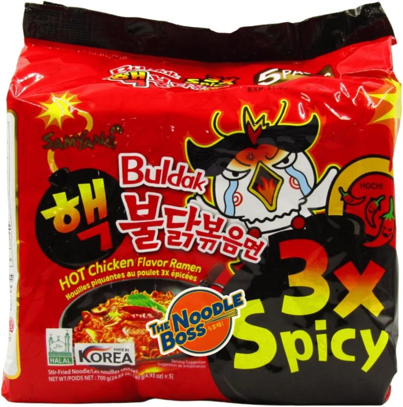 Samyang 3X Extreme Buldak Ramen - 140G x5 - Image 1