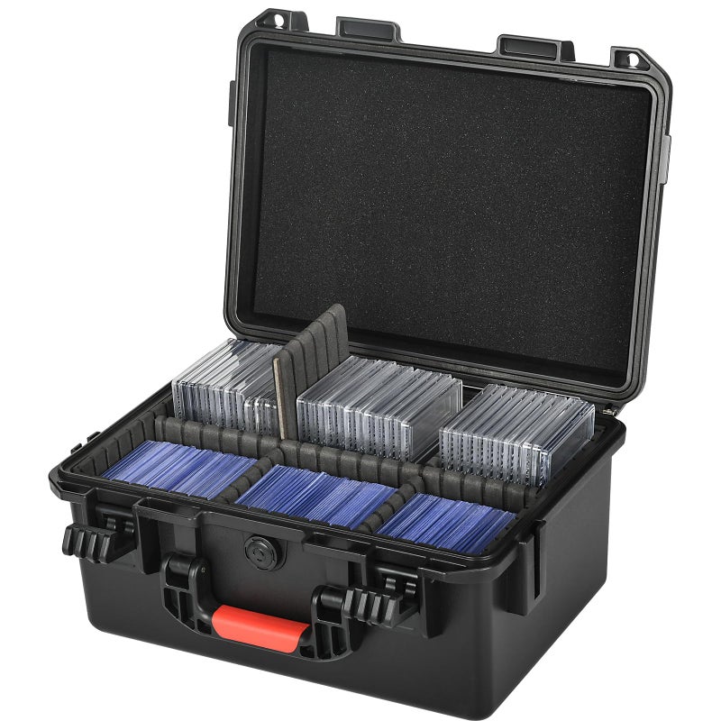 LOTOCASE Graded Sports Card Storage Box - Card Case for Trading | Baseball Card, Graded Card Slab Carrying Case Fits PSA BGS FGS & SGC, Waterproof Holder Storage Box for Top Loader, Magnetic (Holder 300+) - Image 1