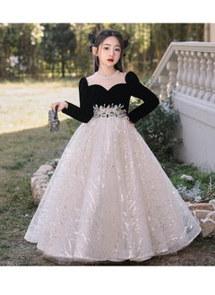 Girls' Princess Dress, High-End Evening Dress, Birthday Piano Performance, Runway Dress
