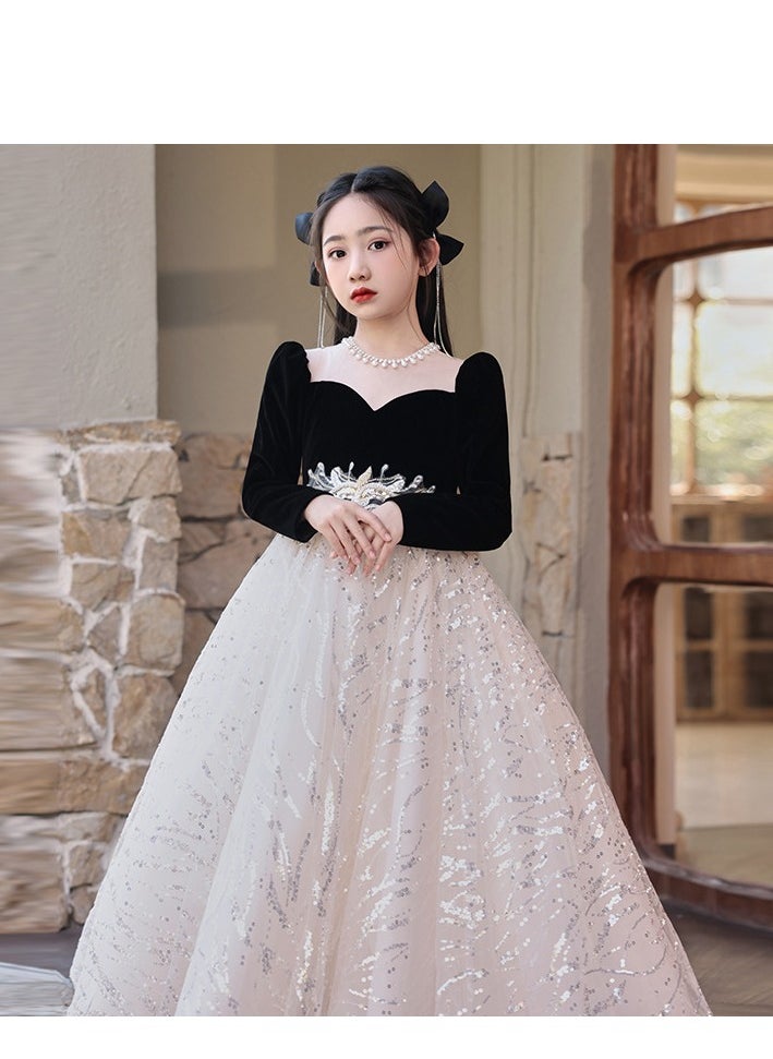 Generic - Girls' Princess Dress, High-End Evening Dress, Birthday Piano Performance, Runway Dress - Image 1