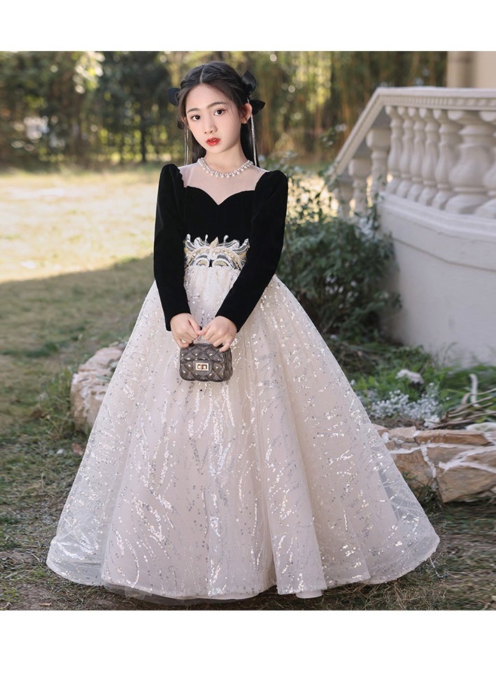 Generic - Girls' Princess Dress, High-End Evening Dress, Birthday Piano Performance, Runway Dress - Image 1