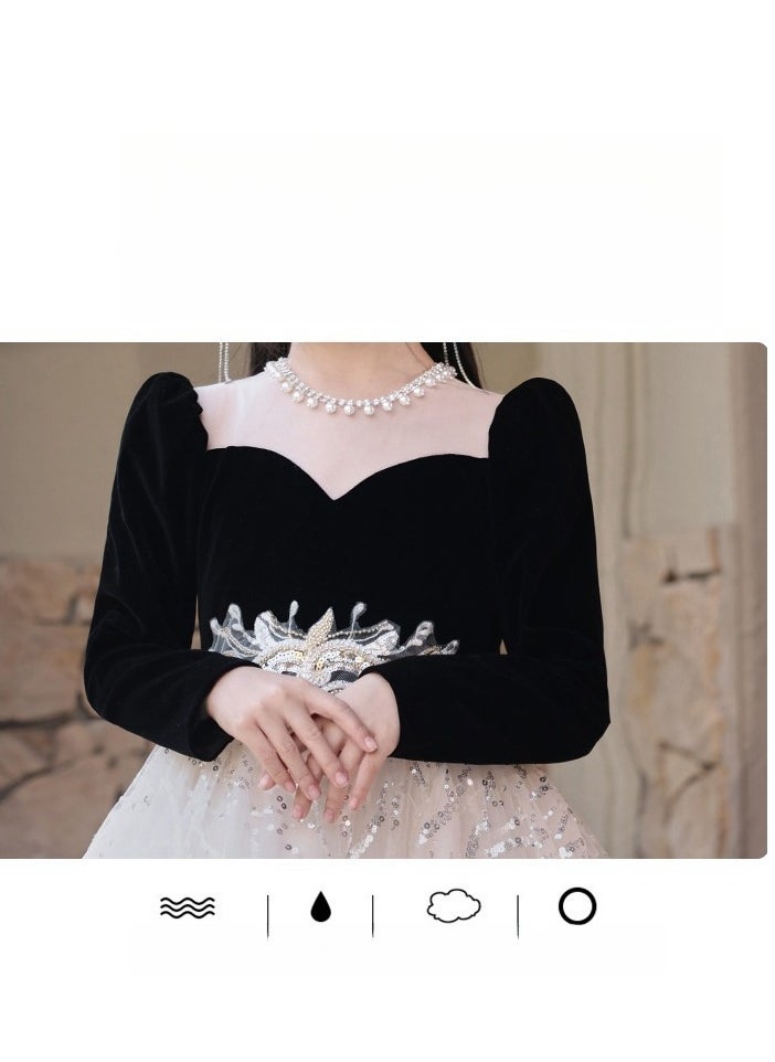 Generic - Girls' Princess Dress, High-End Evening Dress, Birthday Piano Performance, Runway Dress - Image 1