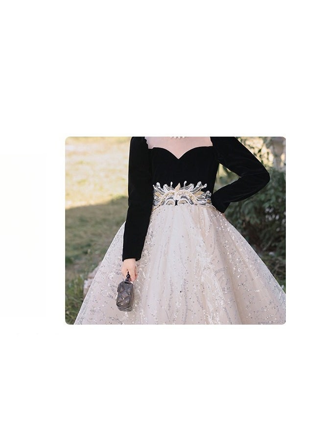 Generic - Girls' Princess Dress, High-End Evening Dress, Birthday Piano Performance, Runway Dress - Image 1