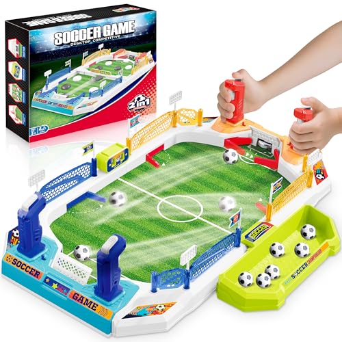 RIANEAN Mini Soccer Board Game for Kids Birthday Christmas Soccer Gifts for 3 4 5 6 7 812 Year Old Boys Football Table Toys Pinball Interactive Sports Game for Indoor Home Party Family Playroom Travel - Image 1
