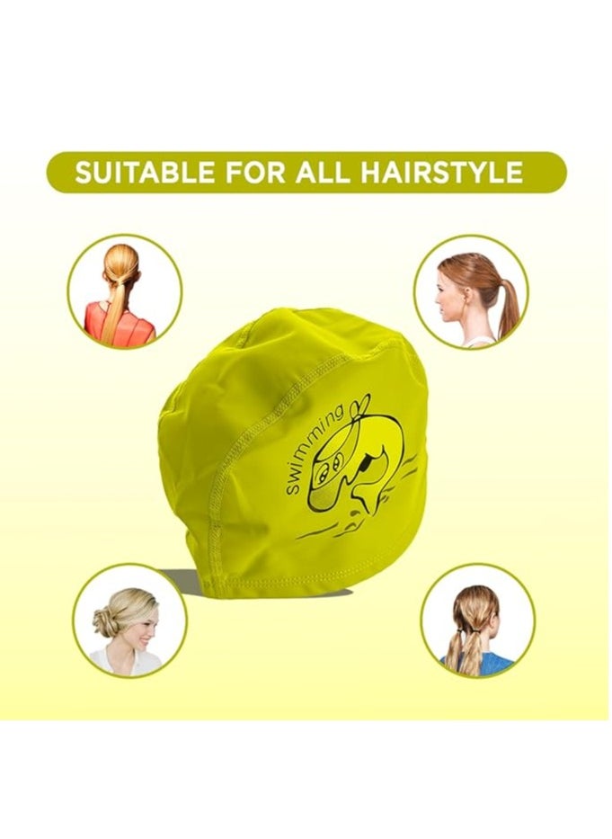 ENDLESS  - Comfortable PU Swimming Cap with Cartoon Design | Elastic Waterproof Swimming Cap for Long and Short Hair with Thicker Edge | Kid's Size | Material : PU - Image 1