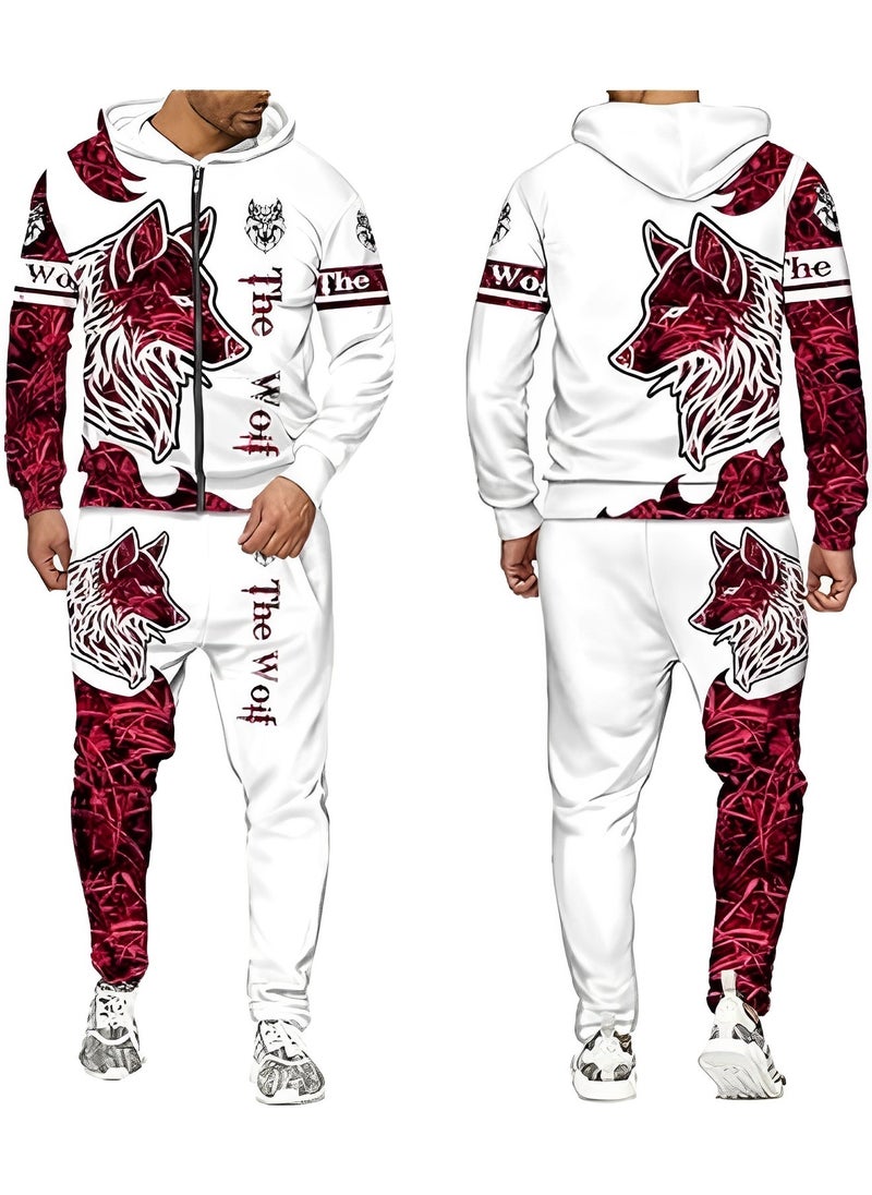 Men's 2 Pcs Hoodie Set Sweatshirt Suit 3D Printed Long Sleeve Hoodie with Zipper Trackpant Casual Suit - pzsku/Z768E8F19CB12DF8CC39EZ/45/_/1698719747/b8c02adf-bc33-40f7-860a-594b1406426b