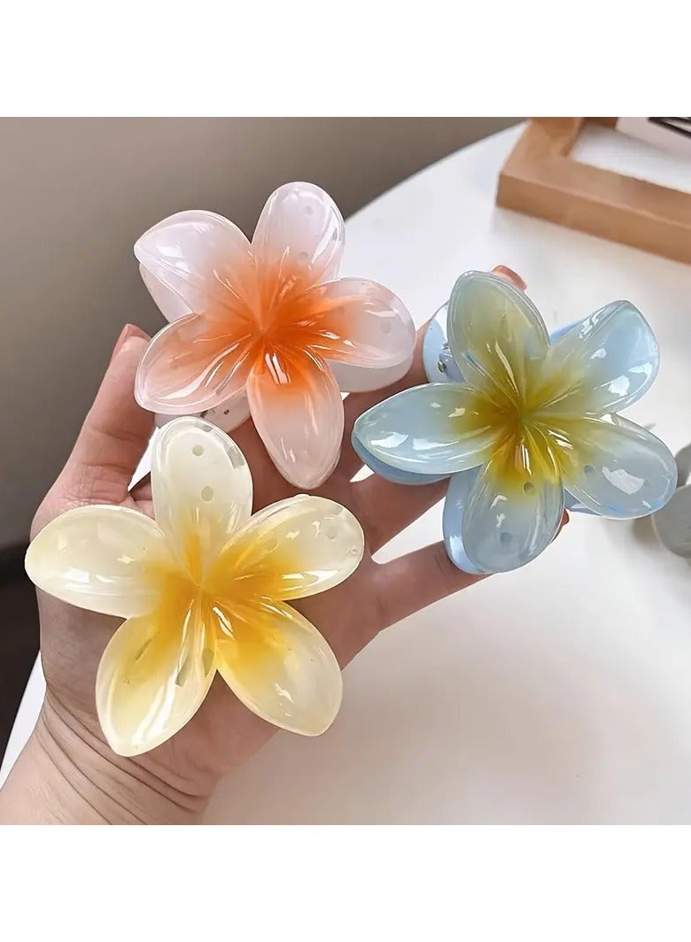 Goolsky 6 قطع مشبك شعر زهري رومانسي صيفي بسيط وأنيق لرفع الشعر للنساء - Image 2