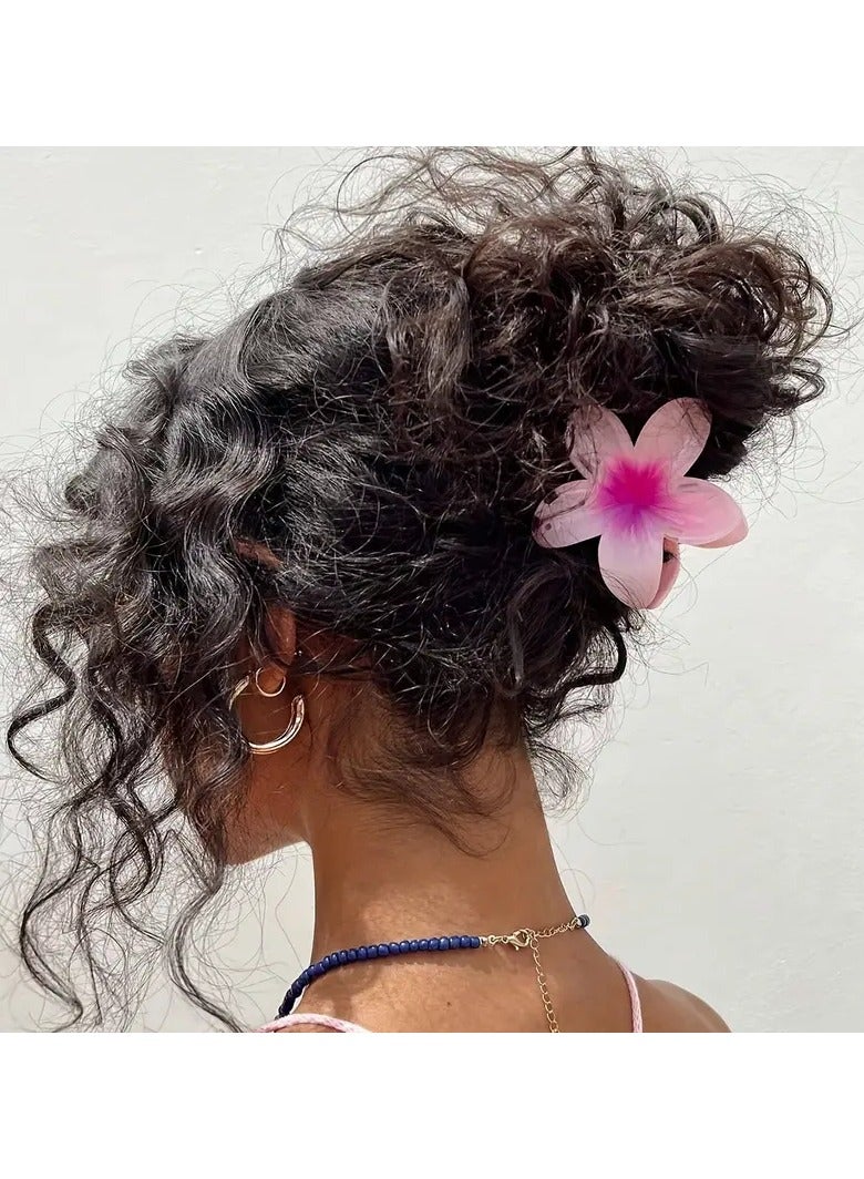 Goolsky 6 قطع مشبك شعر زهري رومانسي صيفي بسيط وأنيق لرفع الشعر للنساء - Image 4