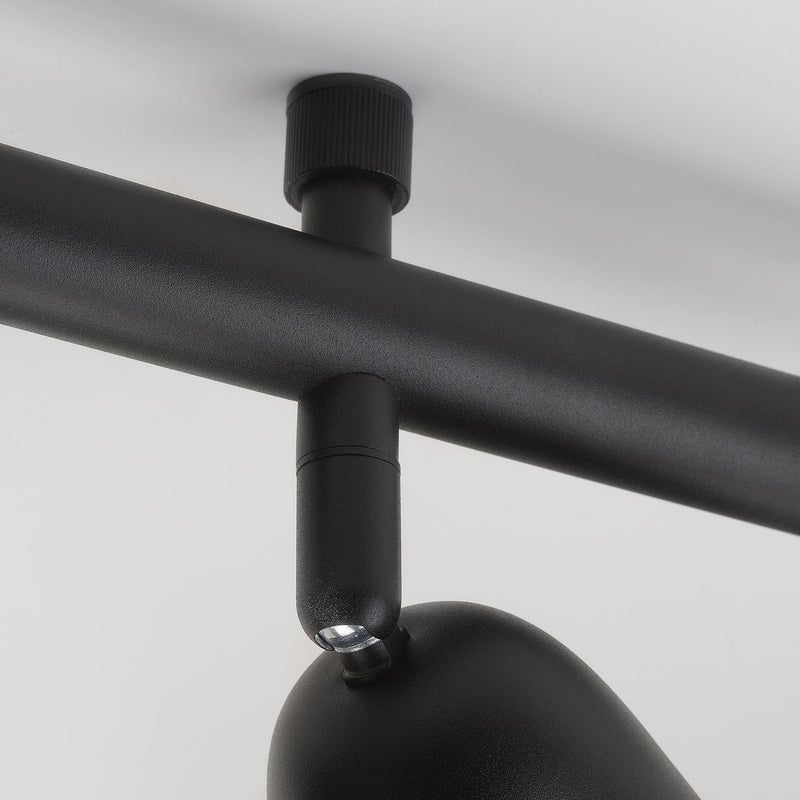 SKURUP Ceiling Track with 3 Adjustable Spotlights, Black, 96 cm - Image 4