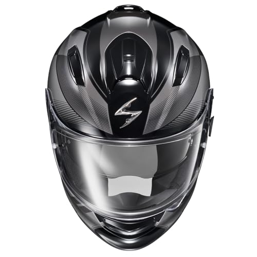 ScorpionEXO Ryzer Full Face Motorcycle Helmet with Pinlock Ready Shield with Integrated Speaker Pockets DOT ECE Approved Edge (Dark Grey - X-Large) - Image 3