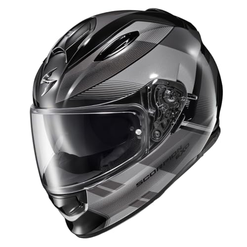 ScorpionEXO Ryzer Full Face Motorcycle Helmet with Pinlock Ready Shield with Integrated Speaker Pockets DOT ECE Approved Edge (Dark Grey - X-Large) - Image 2
