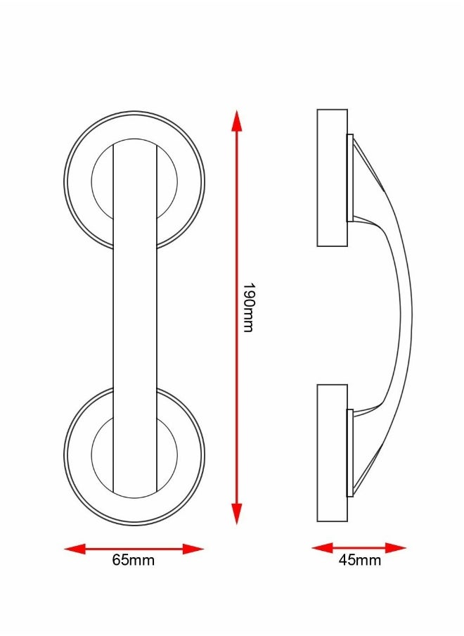 Generic Suction Bathroom Handle, Bath Handles Grab Rails, Anti-slip Handrail Safety Hand Grip  - Image 2