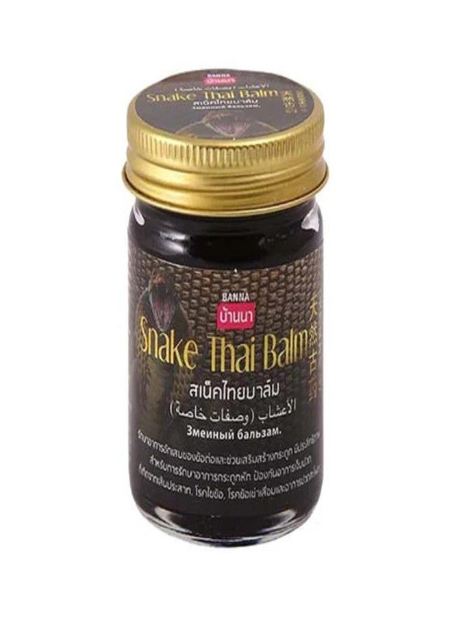 Hani Po Banna Brand Thai Golden Snake Black 50G - Pack Of 1 - Thailand ProductPain relief balm | Oil for elder women | Men Pain relief balm for adult | Pain relief oil for women | Mens | Pain relief balm for girls | boys - Imported Products - Image 1