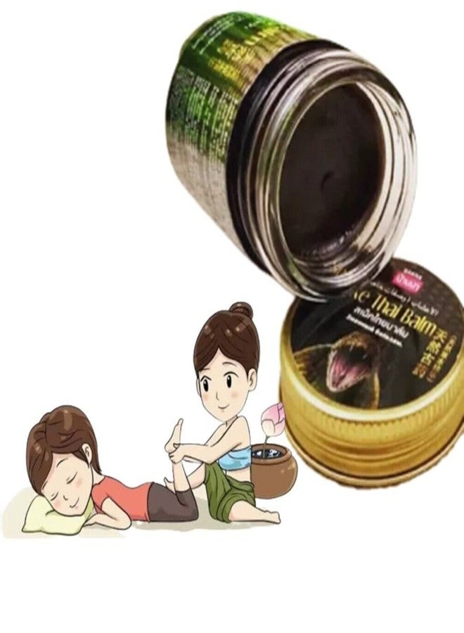 Hani Po Banna Brand Thai Golden Snake Black 50G - Pack Of 1 - Thailand ProductPain relief balm | Oil for elder women | Men Pain relief balm for adult | Pain relief oil for women | Mens | Pain relief balm for girls | boys - Imported Products - Image 5