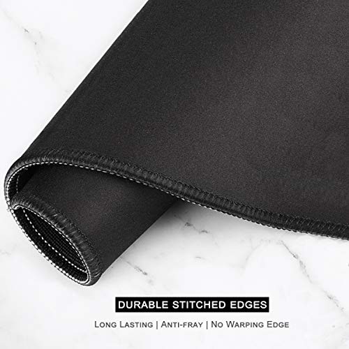Auhoahsil Large Gaming Mouse Pad, Ice and Snow Theme XXL 35.4 x 15.7 in Desk Pad Stitched Non-Slip Rubber Long Computer Mousepad Thin Extended Full Size Desk Mat for Desktop, Laptop, Wireless Mice - Image 5