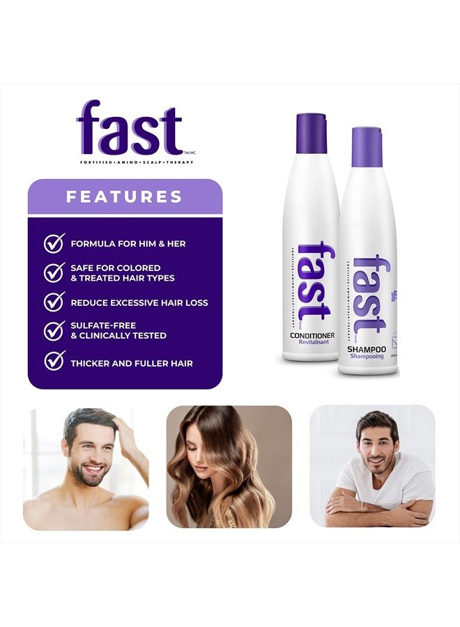 Nisim NISIM F.A.S.T Fortified Amino Scalp Therapy Shampoo & Conditioner- Promote Fast and Healthy Hair Growth (10 Ounce /300 Milliliter) - Image 5