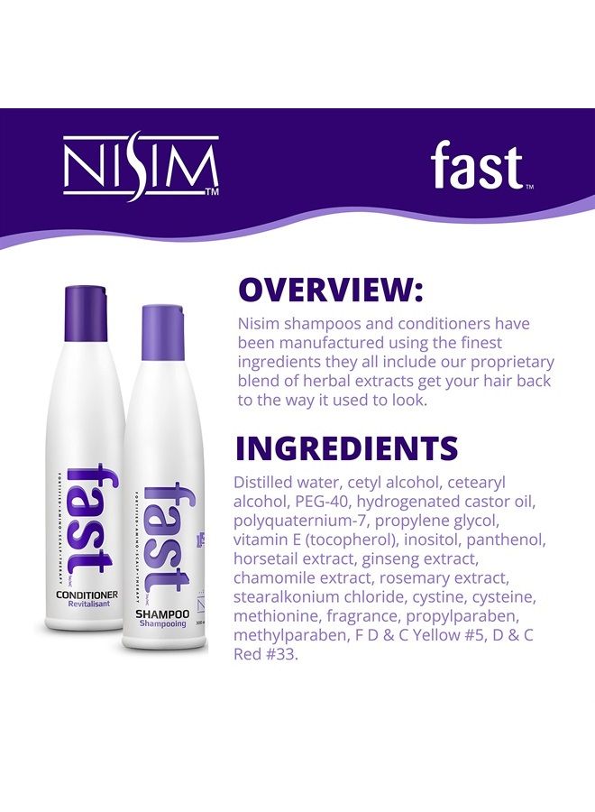 Nisim NISIM F.A.S.T Fortified Amino Scalp Therapy Shampoo & Conditioner- Promote Fast and Healthy Hair Growth (10 Ounce /300 Milliliter) - Image 2