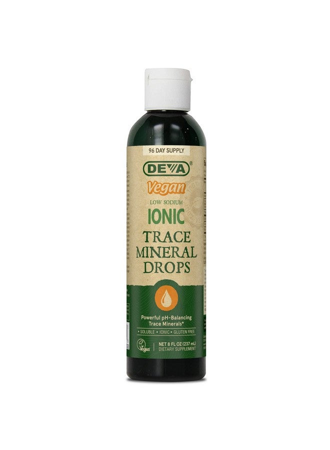 DEVA Vegan Ionic Trace Mineral Drops, Low Sodium, pH Balancing, 96-Day Supply, 8 Fl Oz - Image 1
