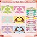 CPicdn 24 Pack Valentines Day Friendship Bracelets Card Gifts Set Friendship Clay Beads Bracelet with Card Kids School Classroom Prizes Exchange Gift Valentines Party Favors Supplies - Image 4