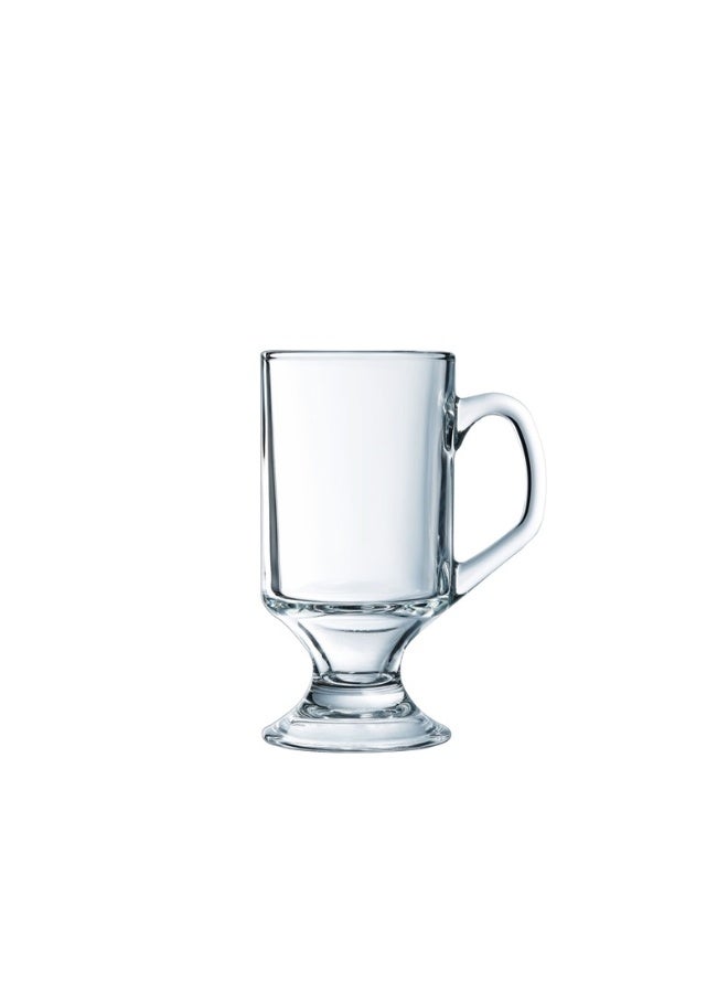 Arcoroc’s Bock Mug 29 cl Set of 6 | Premium Tempered Glass Beer & Hot Drink Mugs | Clear Transparent Footed Glasses with Ergonomic Handle | Heavy Stable Base for Bars, Cafés & Home Use | Shock & Chip Resistant | Classic European Design Made in France | Durable Barware for Beer, Tea, Coffee & Hot Beverages | Professional Glassware for Restaurants, Hotels & Daily Serving | Dishwasher Safe Tempered Glass Mug Collection - Image 1