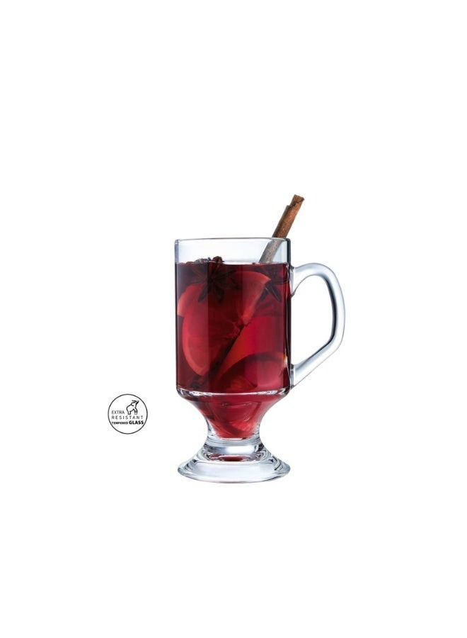 Arcoroc’s Bock Mug 29 cl Set of 6 | Premium Tempered Glass Beer & Hot Drink Mugs | Clear Transparent Footed Glasses with Ergonomic Handle | Heavy Stable Base for Bars, Cafés & Home Use | Shock & Chip Resistant | Classic European Design Made in France | Durable Barware for Beer, Tea, Coffee & Hot Beverages | Professional Glassware for Restaurants, Hotels & Daily Serving | Dishwasher Safe Tempered Glass Mug Collection - Image 2