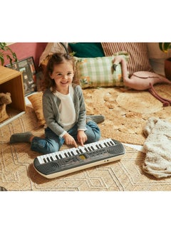 Casiotone SA-81 Mini Keyboard for Kids  - 100 Tones - 50 Rhythms - 44 KEYS - Black, With Power Adaptor
