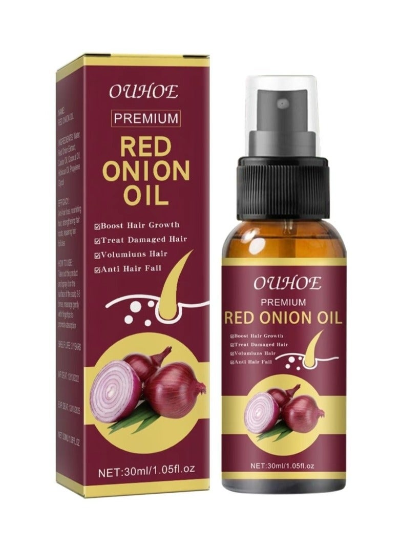 OUHOE Red Onion Oil Spray For Hair Helping Thicken And Straighten Hair Hydrated And Smoothing 30 ML - Image 1
