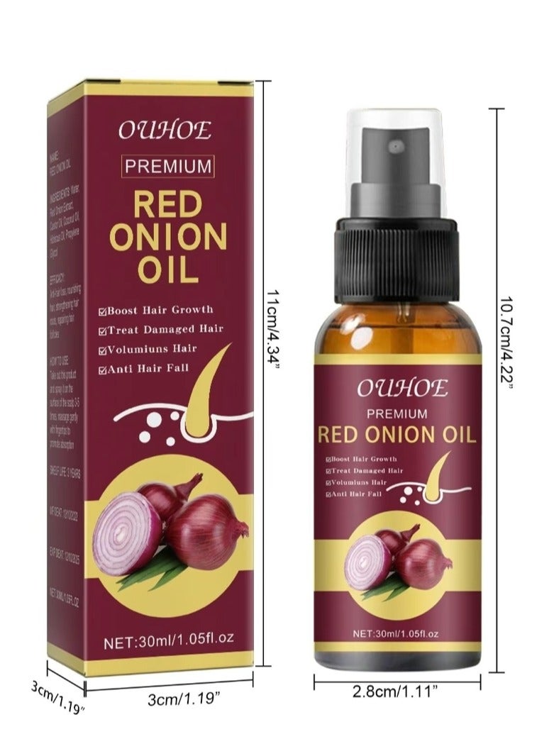 OUHOE Red Onion Oil Spray For Hair Helping Thicken And Straighten Hair Hydrated And Smoothing 30 ML - Image 2