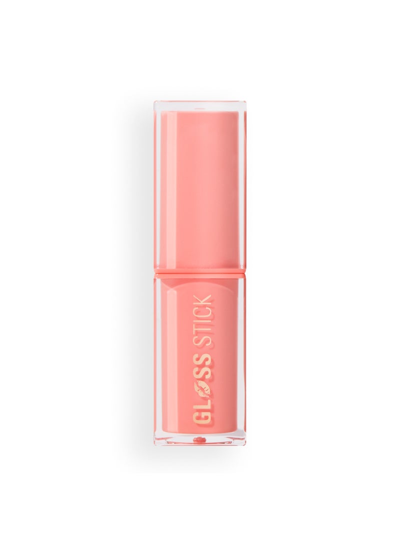 REVOLUTION Makeup Revolution Pout Shine Glossy Lipstick – Shimmer Peach Fizz - Image 1