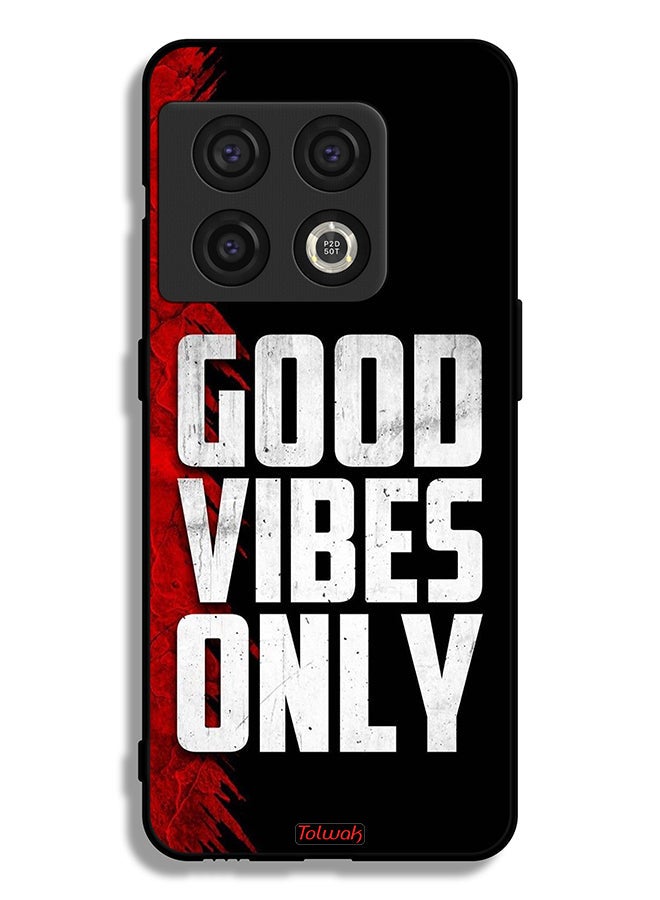 Tolwak OnePlus 10 Pro 5G Protective Case Cover Good Vibes Only - Image 2