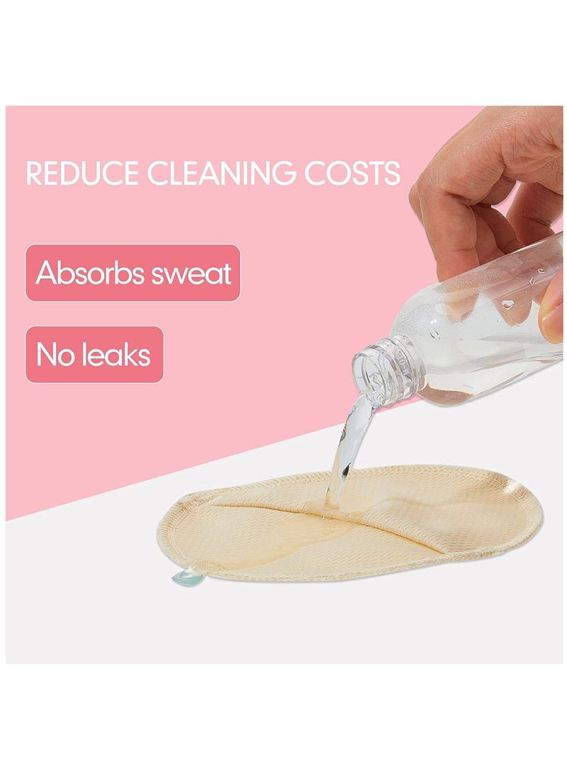 KASTWAVE Underarm Sweat Pads Reusable Sweat Absorbing Guards Washable Armpit Sweat Pads with Shoulder Strap Under Arm Sweat Protectors Women Breathable Absorbent Sweat Pads Guards for Women and Men(4 Pairs) - Image 2