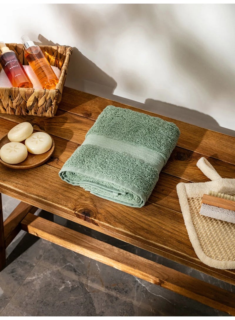 تى ام هوم عرض محدود من TM HOME – اشتري روب فندقي فاخر من القطن الطبيعي 100% بلون أخضر نعناعي وانتعش بأناقة – احصل على فوطة مجانية مقاس 50×100 – جودة فندقية أصلية ونعومة لا تُقاوم - Image 5
