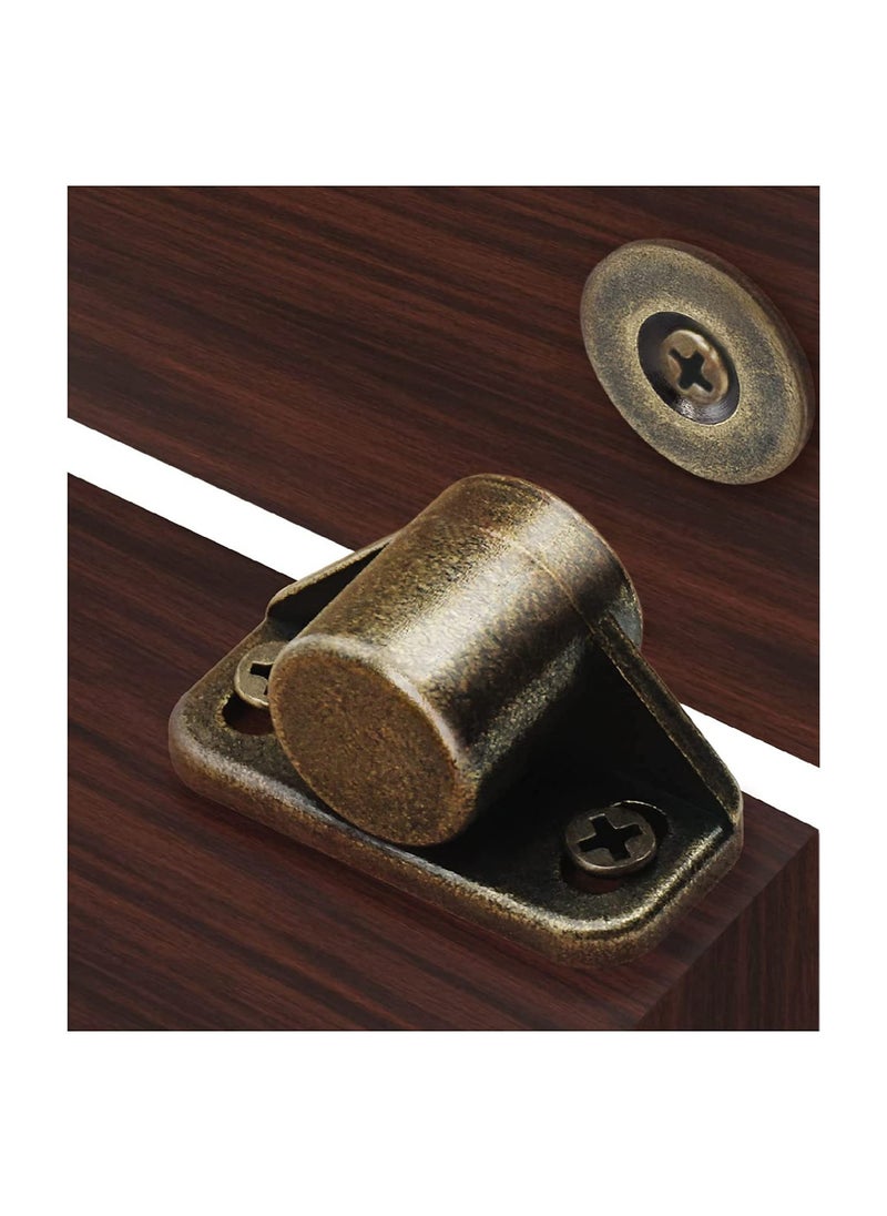 SYOSI 8 Pack Magnetic Cabinet Latch and Catches Strong Magnets for Kitchen Doors Heavy Duty for Closure Closet Door Magnet Cabinet Latch for Cupboard Closer Door Closing Bronze  - Image 1