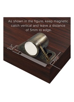 SYOSI 8 Pack Magnetic Cabinet Latch and Catches Strong Magnets for Kitchen Doors Heavy Duty for Closure Closet Door Magnet Cabinet Latch for Cupboard Closer Door Closing Bronze  - Image 5