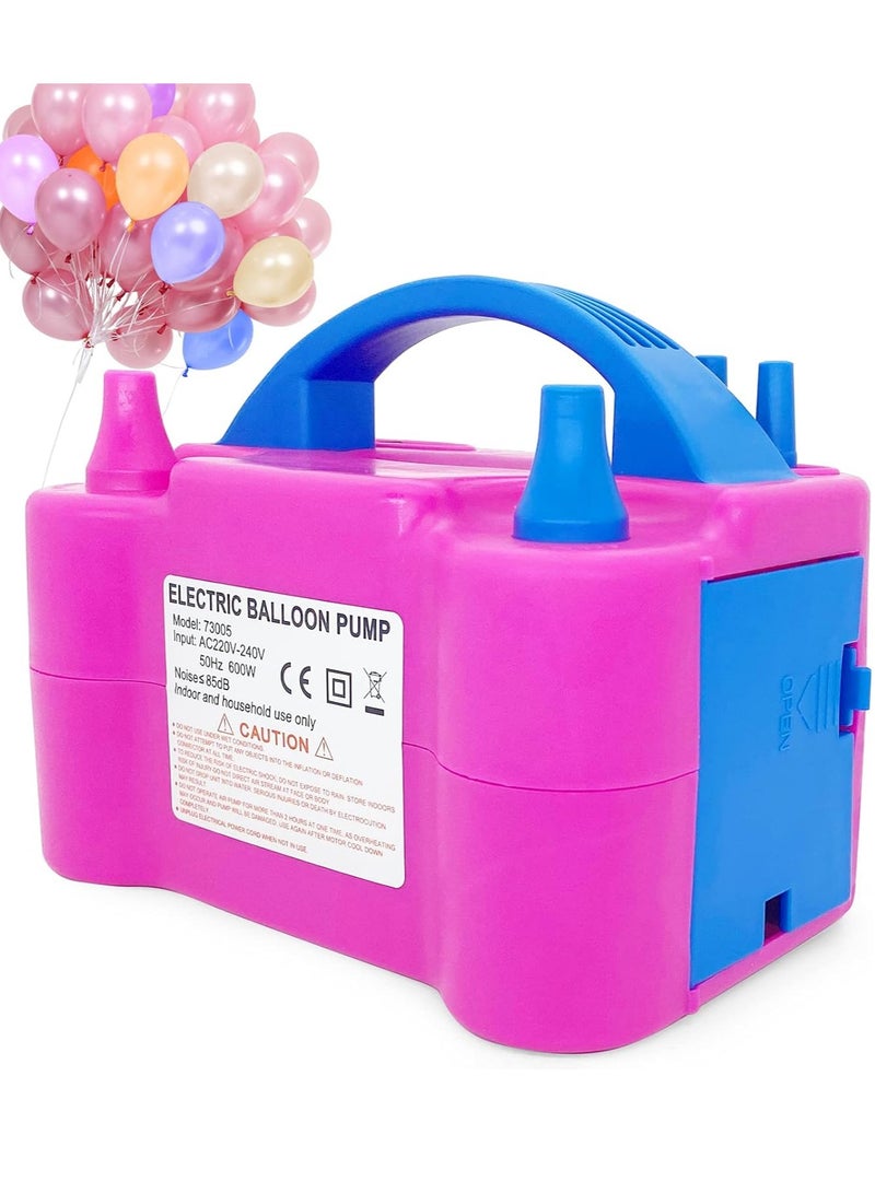 Meetion Electric Balloon Pump, Portable Balloons Air Pump for Balloon Arch, Balloon Garland, Party Decorations, Kids Birthday, Baby Shower, Party Supplies & Decorations, Pink - Image 1