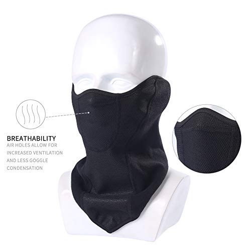 Omenex Balaclavas,Windproof Adjustable Stable Earloop Half Face Mask Neck Gaiter,Breathable Area for Snowboard Ski Camping Motorcycle Cycling Bike Hiking Skateboard Skull(Long Neck Style) - Image 4