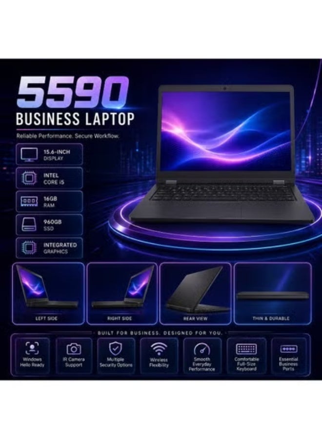 Everyday Productivity Laptop 15.6 Inch, i5 Processor, 16GB RAM, 960GB SSD, Integrated Graphics Notebook for Work and Study - Image 4