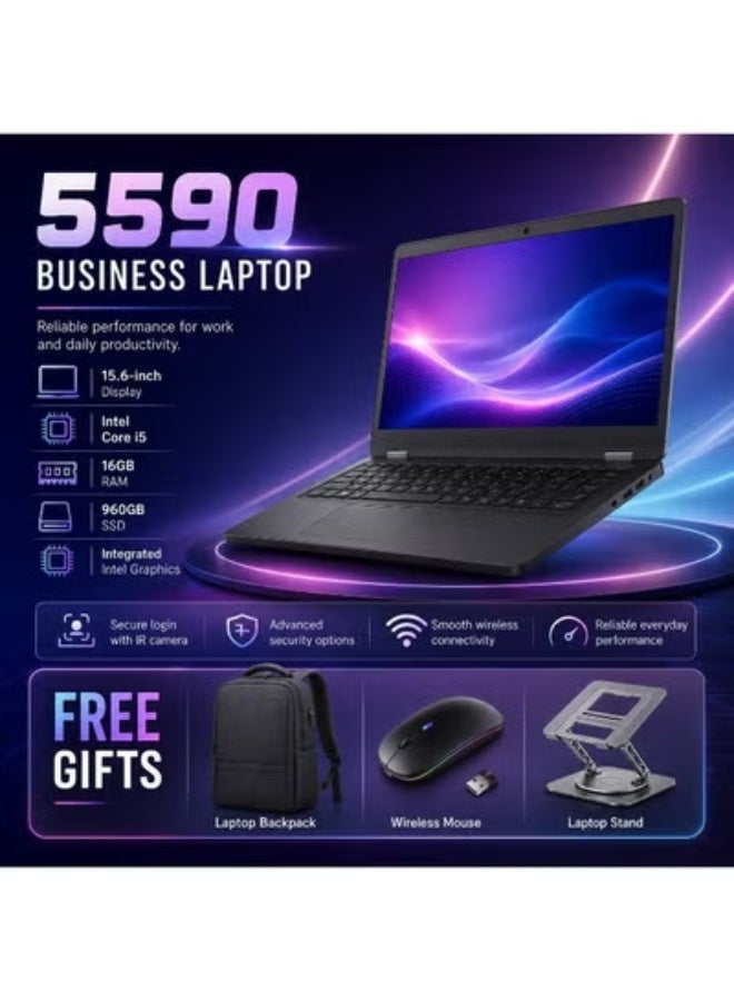 Everyday Productivity Laptop 15.6 Inch, i5 Processor, 16GB RAM, 960GB SSD, Integrated Graphics Notebook for Work and Study - Image 2