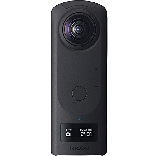 RICOH كاميرا RICOH THETA Z1 51GB سوداء 360°، مستشعرين CMOS بحجم 1.0 بوصة مضاء من الخلف، ذاكرة داخلية 51GB، صور بدقة 23MP، فيديو بدقة 4K مع تثبيت الصورة، HDR، نقل لاسلكي عالي السرعة - Image 4