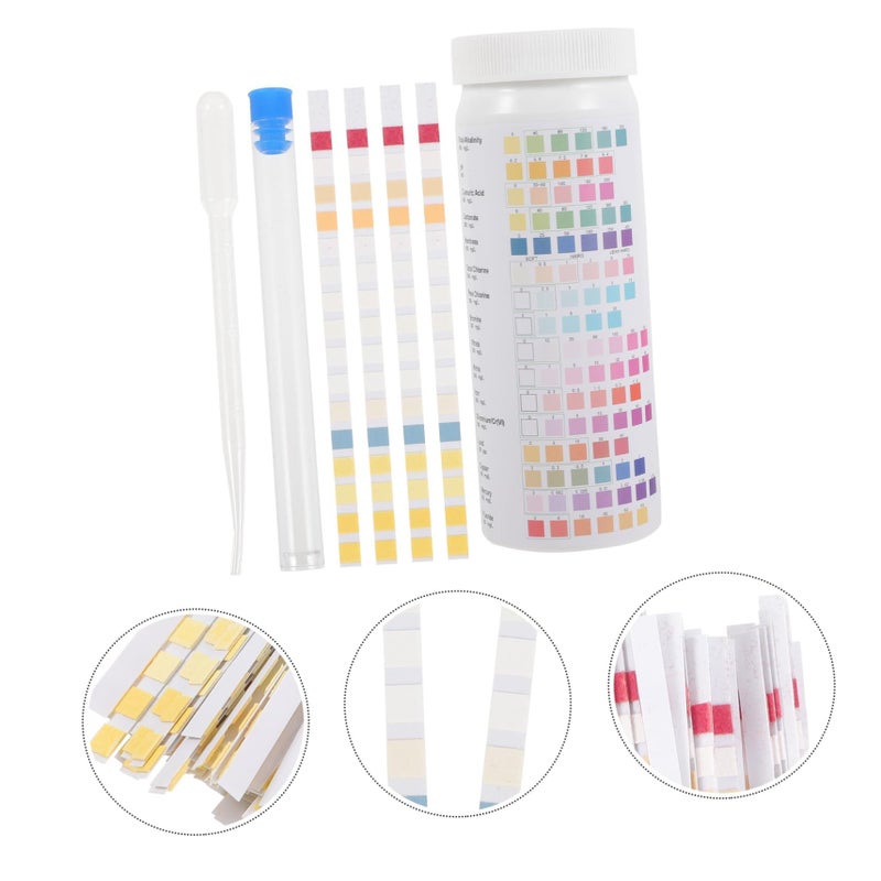 100 Pack Water Test Strips with Tube Dropper Fast Accurate for Home Office Restaurant - Image 5