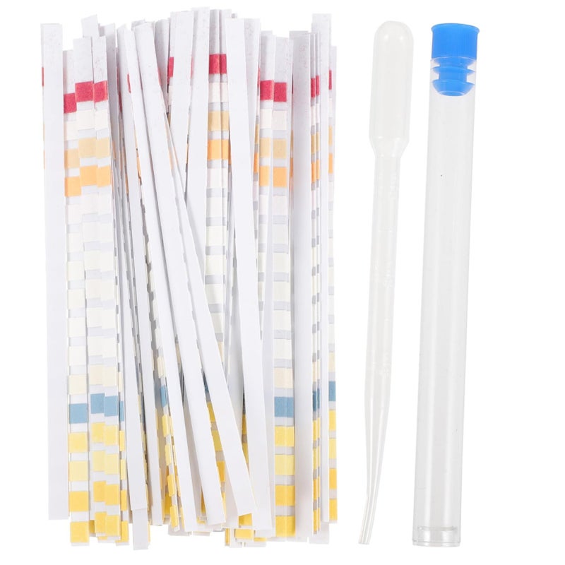 100 Pack Water Test Strips with Tube Dropper Fast Accurate for Home Office Restaurant - Image 2