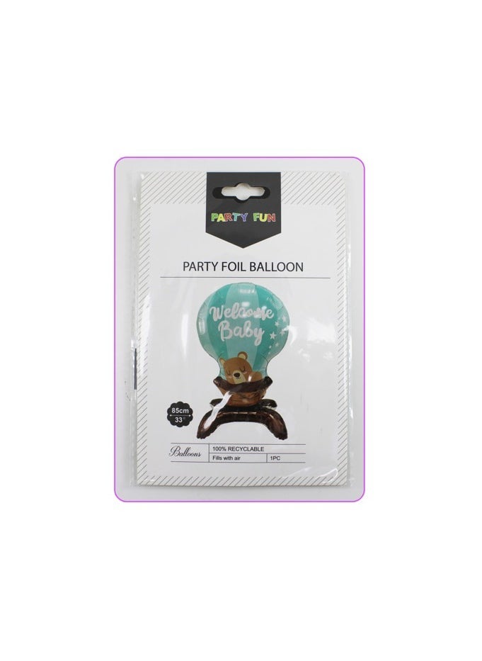 بارتي فن احباط بالون ترحيب بيبي 56x90سم.لون أزرق - Image 2