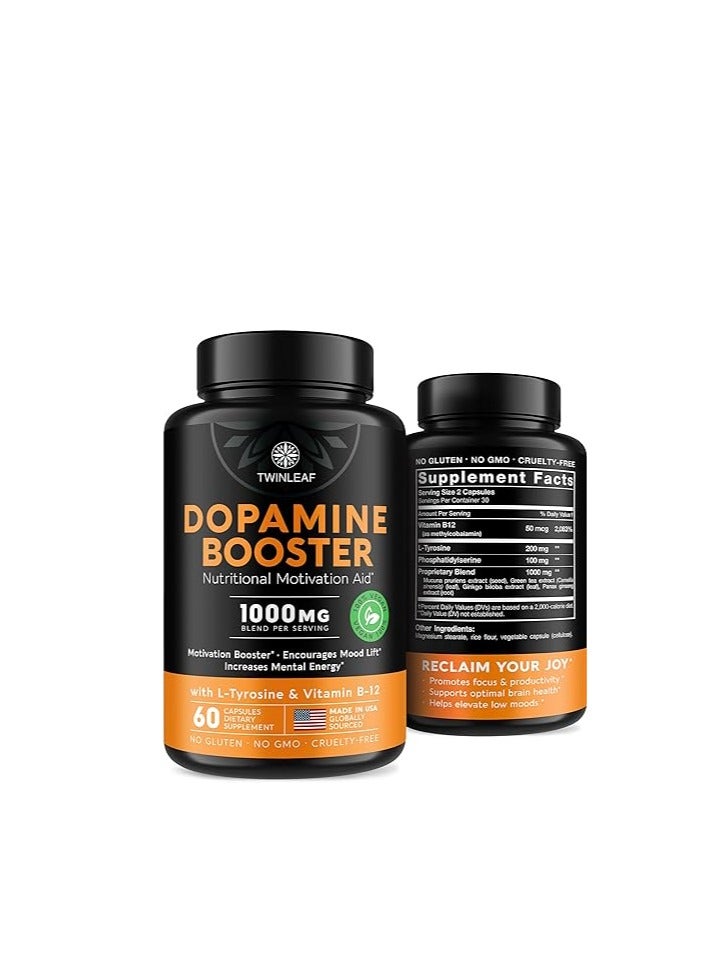 TWINLEAF Dopamine Booster 1000mg 60caps - Image 1