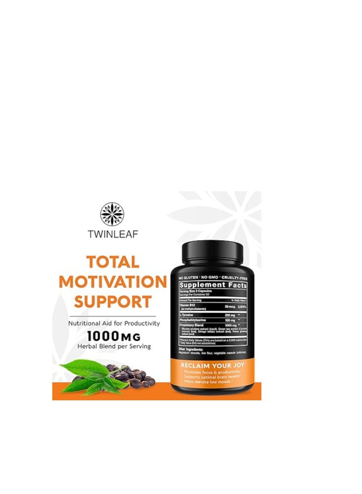 TWINLEAF Dopamine Booster 1000mg 60caps - Image 2