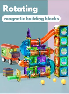 LOOPITYS Magnetic brick color window set, magnetic block pipeline, children's puzzle toy magnetic block, specification is 69PCS  - Image 2