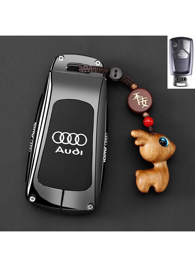 Audi 2025 Audi Q5L special key set luxury 2024 A4L premium car key all inclusive protective case for men and women General Motors keychain - Image 1