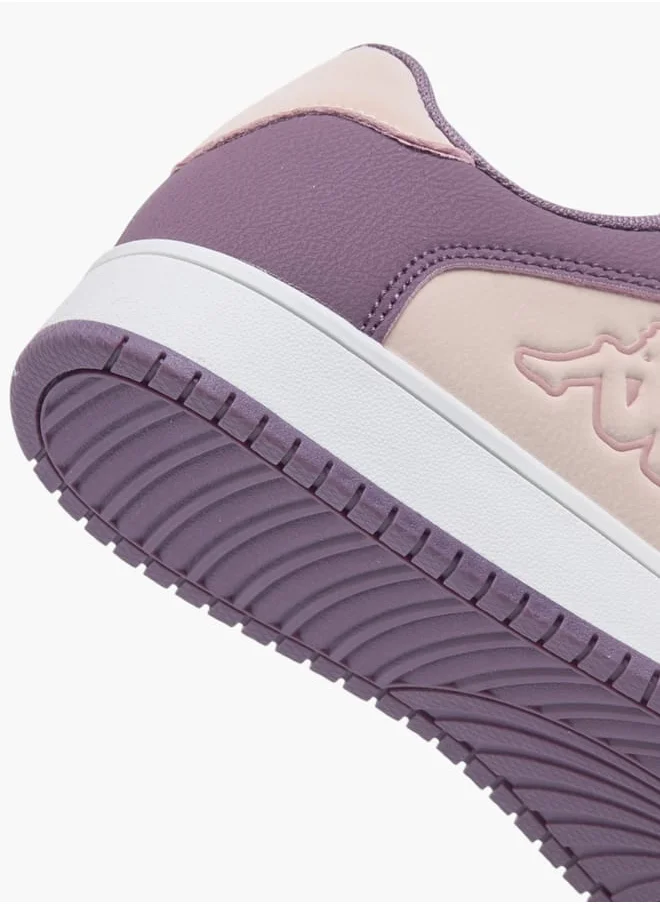 Kappa Girls Colourblock Low-Ankle Sneakers With Hook And Loop Closure