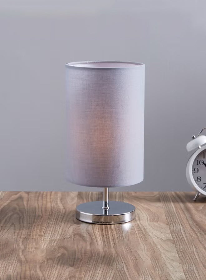 Home Box Fabric Table Lamp Desk Lamp Night Lamp USB Rechargeable Small Bedside Lamp Modern Vintage Style Table Lamp Solid Metal Base Home Bedroom Living Room Office Warm lightning Chrome 13x26cm - Image 4
